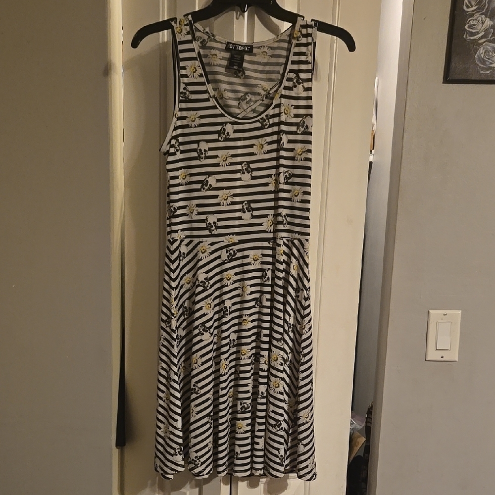 Striped Floral Dress